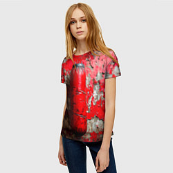 Футболка женская Красная боксерская груша, цвет: 3D-принт — фото 2