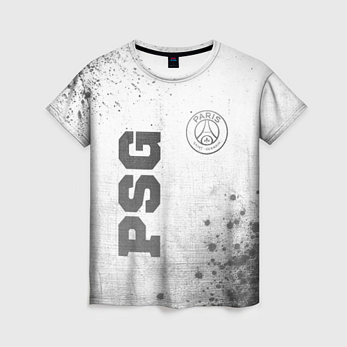 Женская футболка PSG - white gradient вертикально / 3D-принт – фото 1