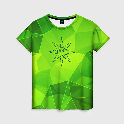 Женская футболка Dark Souls green poly / 3D-принт – фото 1