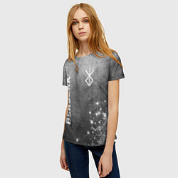 Футболка женская Berserk - grey gradient вертикально, цвет: 3D-принт — фото 2