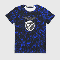 Футболка женская Benfica blue energy, цвет: 3D-принт