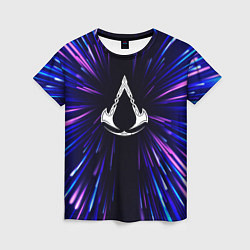 Футболка женская Assassins Creed neon energy, цвет: 3D-принт