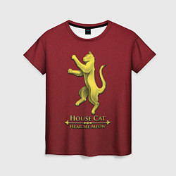 Футболка женская House cat, цвет: 3D-принт