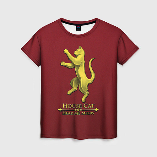 Женская футболка House cat / 3D-принт – фото 1
