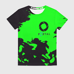 Футболка женская Portal черный дым, цвет: 3D-принт