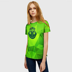 Футболка женская Tomodachi Game green poly, цвет: 3D-принт — фото 2