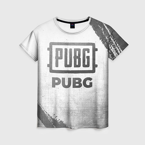 Женская футболка PUBG - white gradient / 3D-принт – фото 1