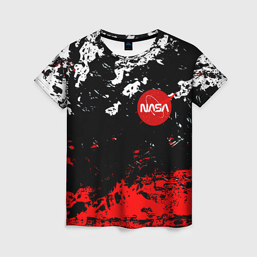 Женская футболка Nasa краски / 3D-принт – фото 1