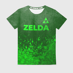 Футболка женская Zelda - green gradient посередине, цвет: 3D-принт