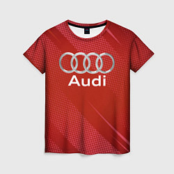 Женская футболка Audi - абстракция