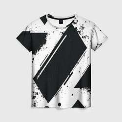 Футболка женская Color black white, цвет: 3D-принт