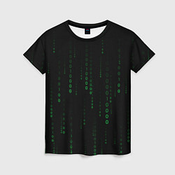 Женская футболка Color black green