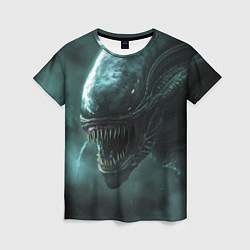 Женская футболка Чужой в космосе