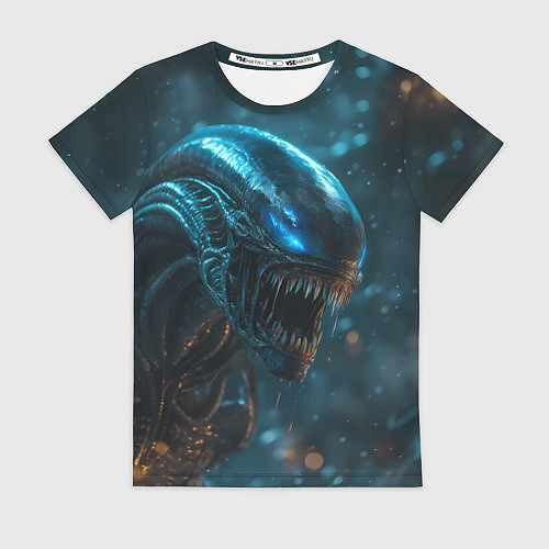 Женская футболка Alien space / 3D-принт – фото 1