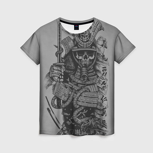Женская футболка Мертвый самурай призрак / 3D-принт – фото 1