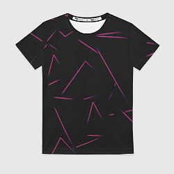 Футболка женская Color pink line, цвет: 3D-принт