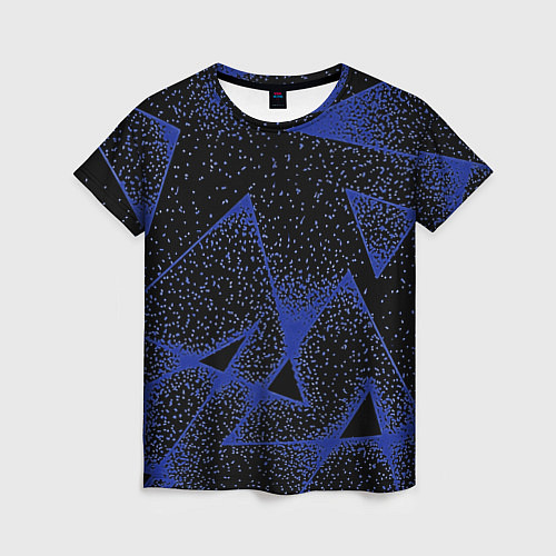 Женская футболка Triangles with dots / 3D-принт – фото 1