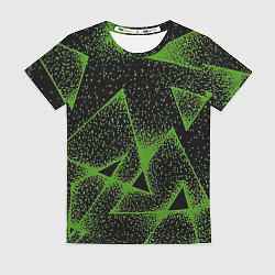 Футболка женская Triangles with dots, цвет: 3D-принт