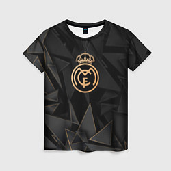 Женская футболка Real Madrid golden poly