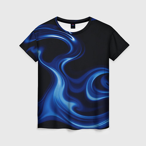 Женская футболка Color blue smoke / 3D-принт – фото 1