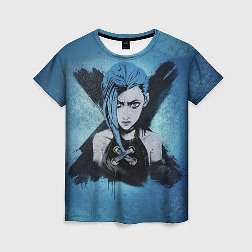 Женская футболка Джинкс / 3D-принт – фото 1