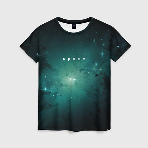 Женская футболка Космос галактика вселенная / 3D-принт – фото 1