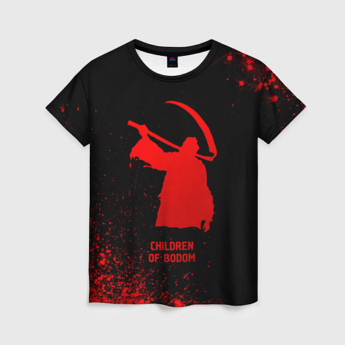 Женская футболка Children of Bodom - red gradient / 3D-принт – фото 1