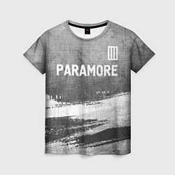 Футболка женская Paramore - grey gradient посередине, цвет: 3D-принт
