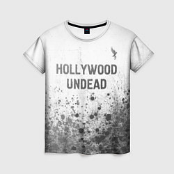 Женская футболка Hollywood Undead - white gradient посередине