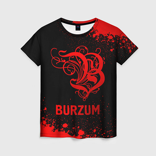 Женская футболка Burzum - red gradient / 3D-принт – фото 1