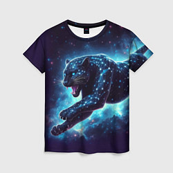 Женская футболка Fantastic star panther - ai art fantasy