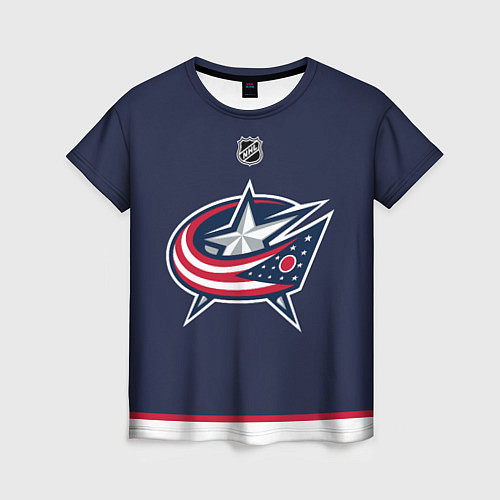 Женская футболка Columbus Blue Jackets - NHL team / 3D-принт – фото 1