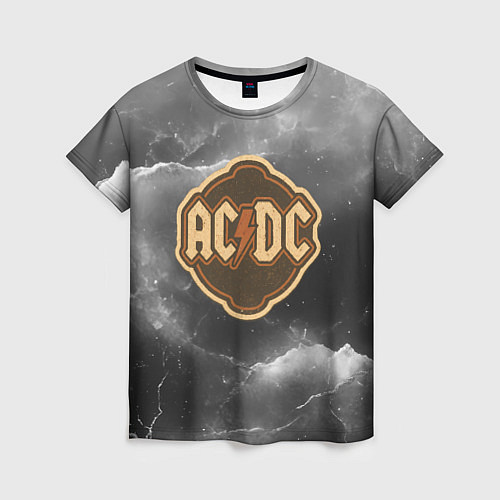 Женская футболка ACDC ретро логотип / 3D-принт – фото 1