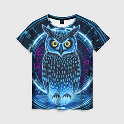 Женская футболка Виртуальный филин