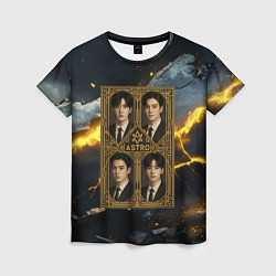 Женская футболка Astro в золотой рамке