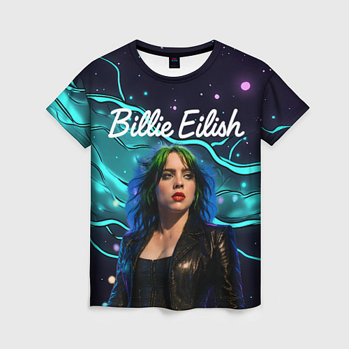 Женская футболка Певица Билли Айлиш / 3D-принт – фото 1