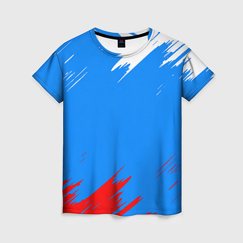 Женская футболка Патриот Россия - флаг / 3D-принт – фото 1