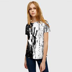Футболка женская Антиматерия подтеки, цвет: 3D-принт — фото 2