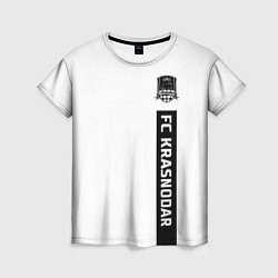Футболка женская FC Krasnodar - white, цвет: 3D-принт
