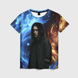 Женская футболка Bones депрессивный стиль