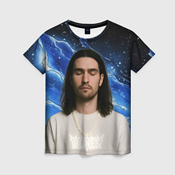 Женская футболка Bones глаза закрыты