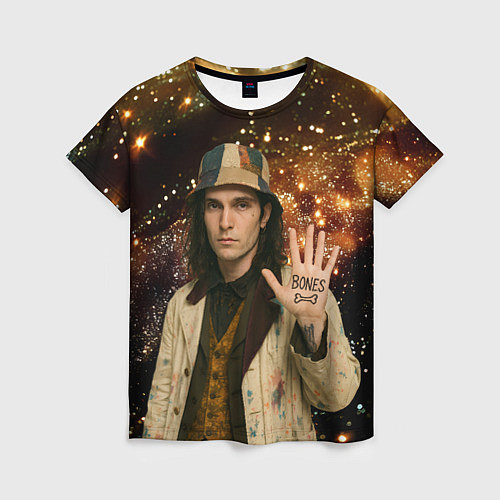 Женская футболка Bones в панаме / 3D-принт – фото 1