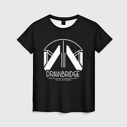 Футболка женская DrawBridge logo, цвет: 3D-принт