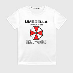 Футболка женская Umbrella protokol - white, цвет: 3D-принт