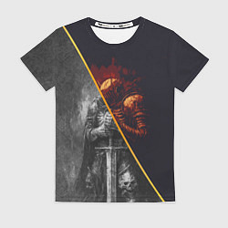 Женская футболка Темный рыцарь в унынье