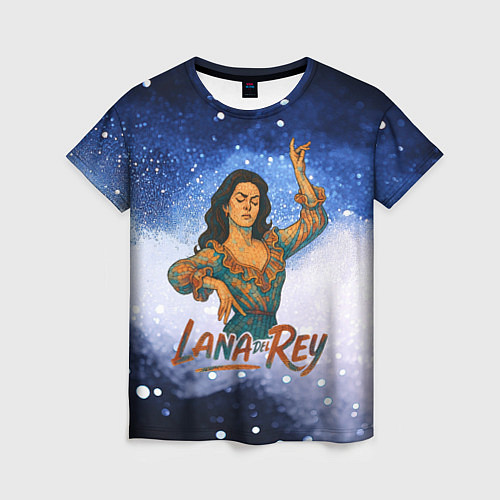 Женская футболка Lana Del Rey танцует / 3D-принт – фото 1