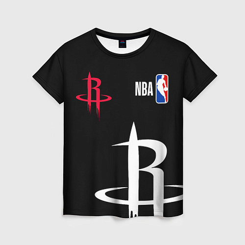 Женская футболка Хьюстон Рокетс - НБА команда / 3D-принт – фото 1
