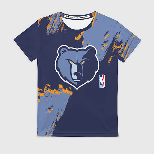 Женская футболка Мемфис Гриззлис - логотип команды / 3D-принт – фото 1