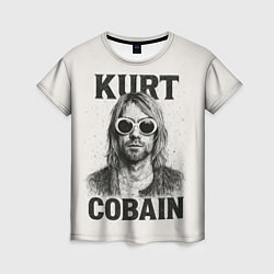 Женская футболка Kurt Cobain - grunge-art