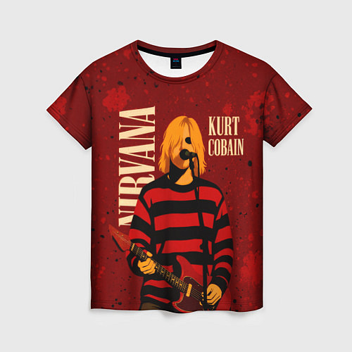 Женская футболка Нирвана, гранж из 90-х / 3D-принт – фото 1